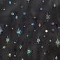 Preview: Softtüll Elsa mit Glitzersternen in Schwarz